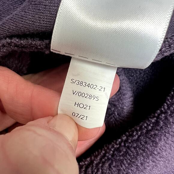 Athleta Cozy Karma Asym Pullover Sweatshirt Purple small - Picture 8 of 8